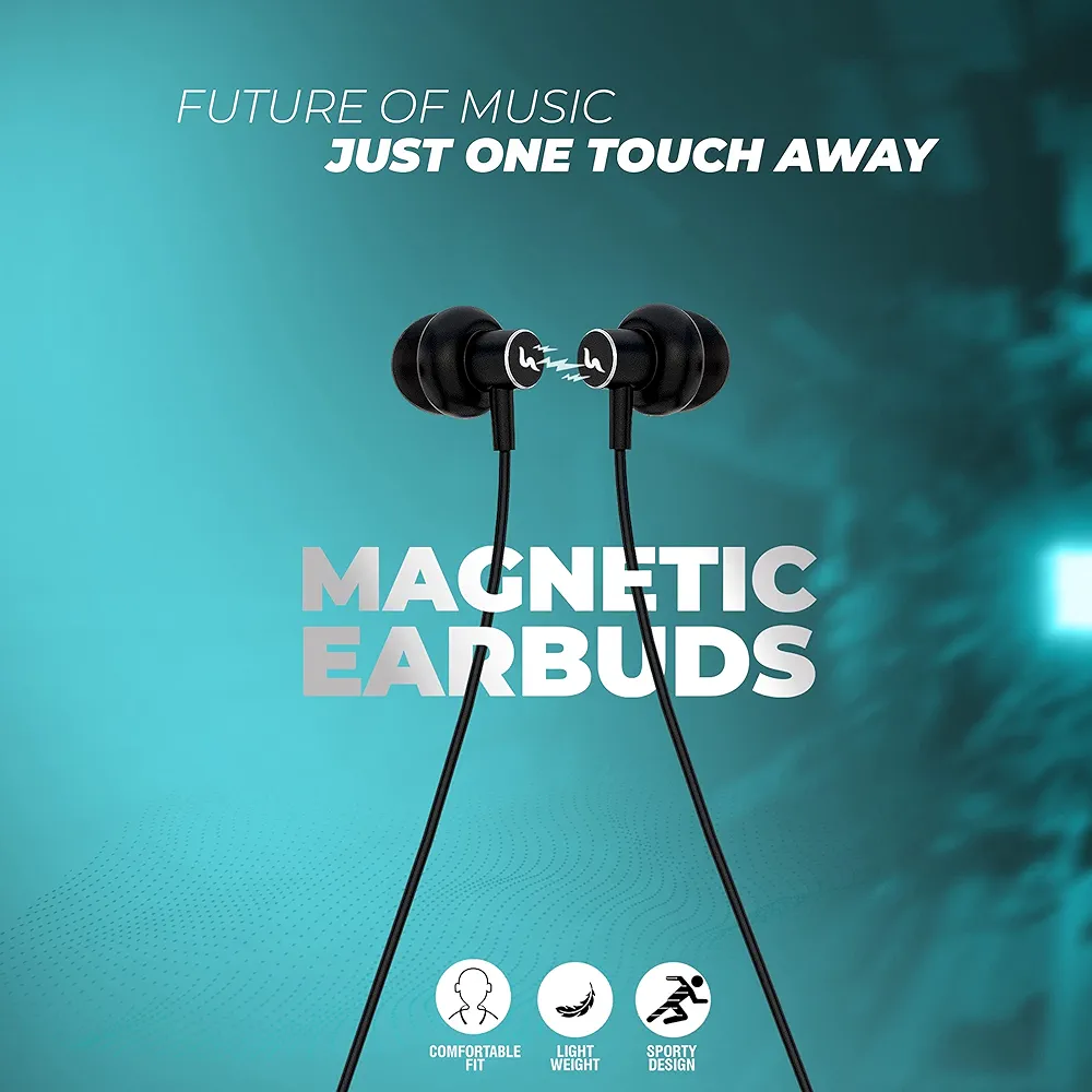BLACK / ROYALE  Wireless Neckband Earphone ( 1 Super bass Earphones free) 
