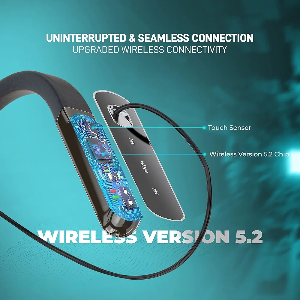 BLACK / ROYALE  Wireless Neckband Earphone ( 1 Super bass Earphones free) 