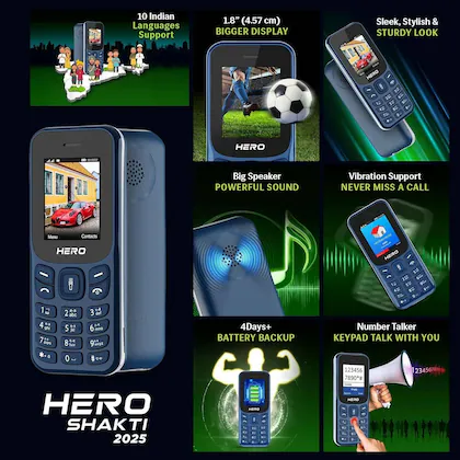 Lava Hero Shakti 2025 (Super bass Earphones free) 