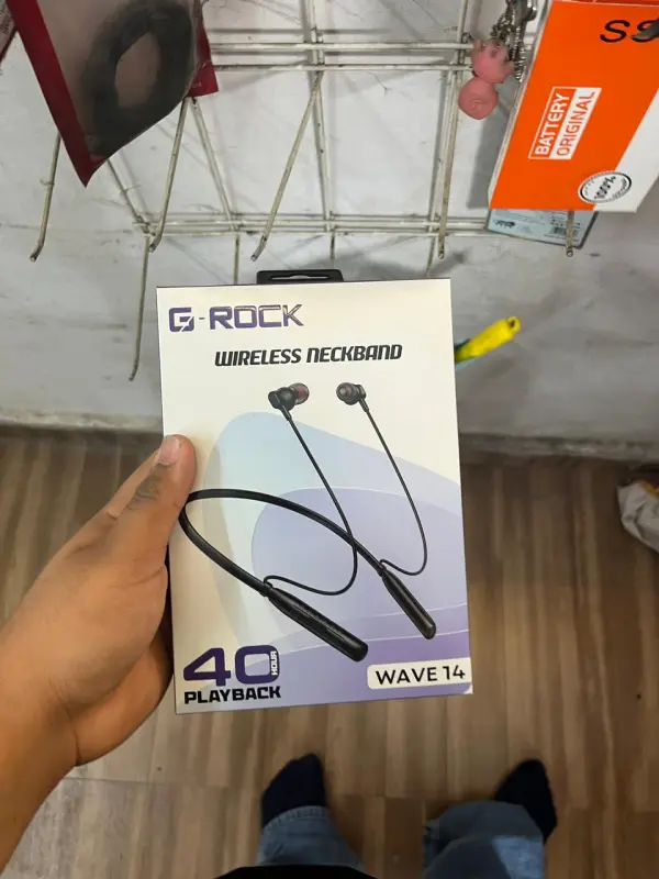 WIRELESS NECKBAND  40 PLAYBACK  WAVE 14 (Super bass Earphones Free)  