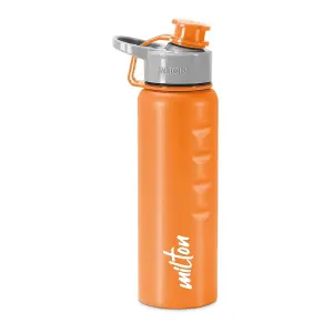 GRIPPER Stainless Steel Water Bottle, 1000ml, Orange