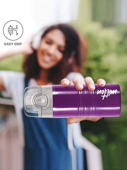 VOGUE Stainless Steel Purple Colour Water Bottle 500 ml