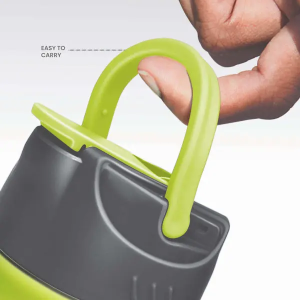MAX - Stainless Steel Sipper Green Colour Water Bottle 600ml