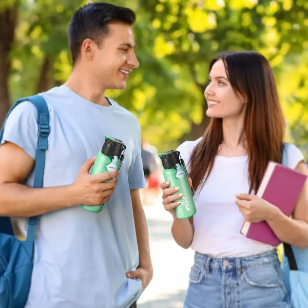 SIPSTAR - Stainless Steel Sipper Solid Green Colour Water Bottle 1000ml